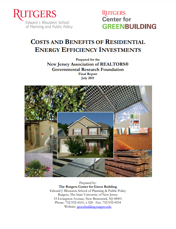 New Jersey Association of Realtors (NJAR): Green Building Cost-Benefit Analysis