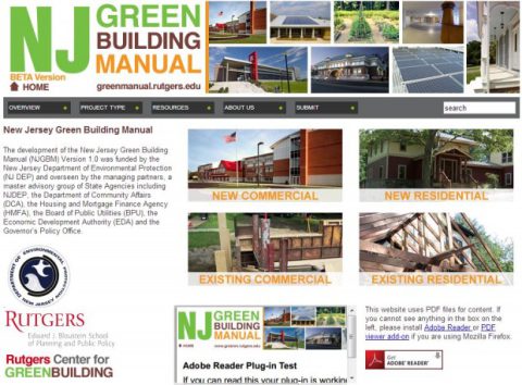 New Jersey Green Building Manual Best Practice Guidelines for ... - New Jersey Green Building Incentives
