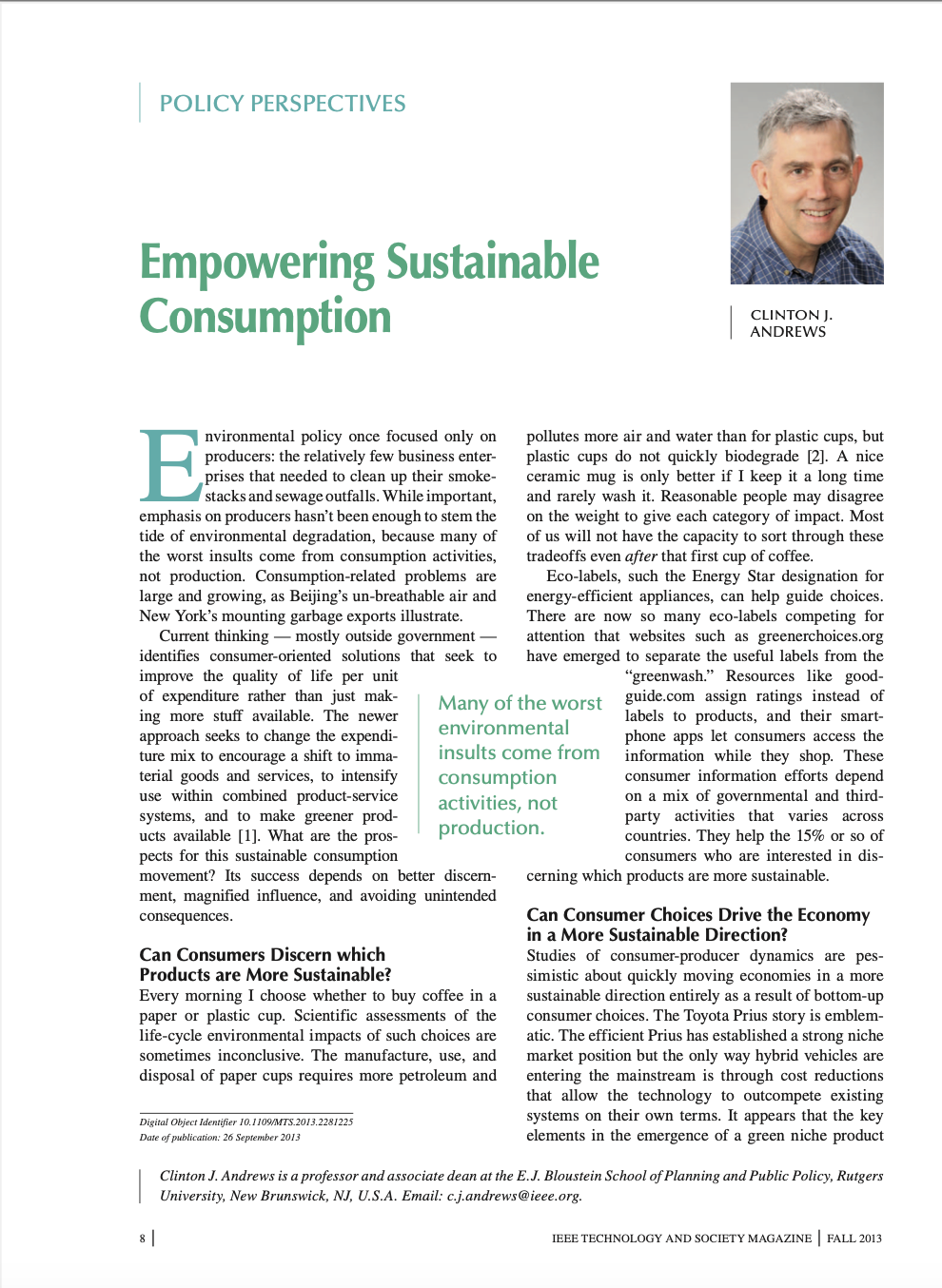 Empowering Sustainable Consumption