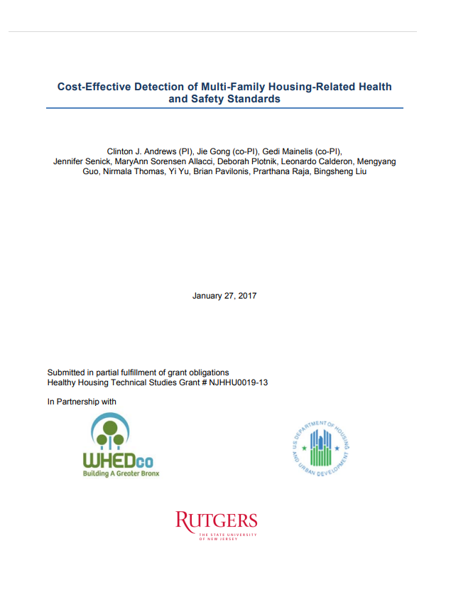 Cost-Effective Detection of Multi-Family Housing-Related Health and Safety Hazards