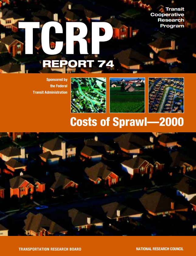 Costs of Sprawl TCRP 74
