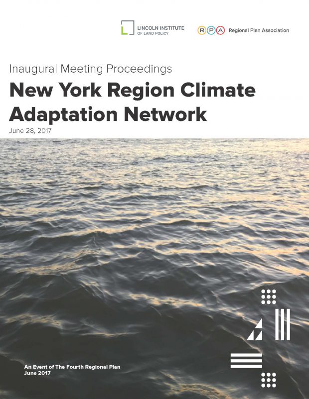 New York Region Climate Adaptation Network, Inaugural Meeting Proceedings