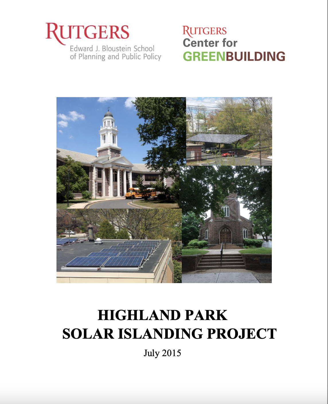 Highland Park Solar Islanding Project