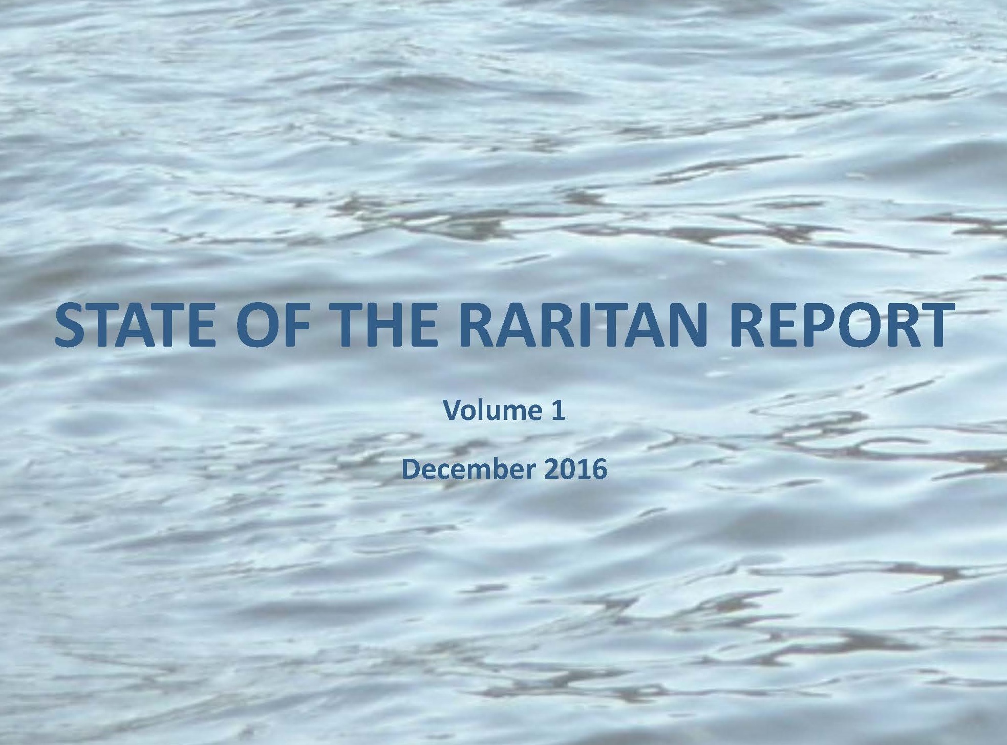 State of the Raritan Report, Volume 1