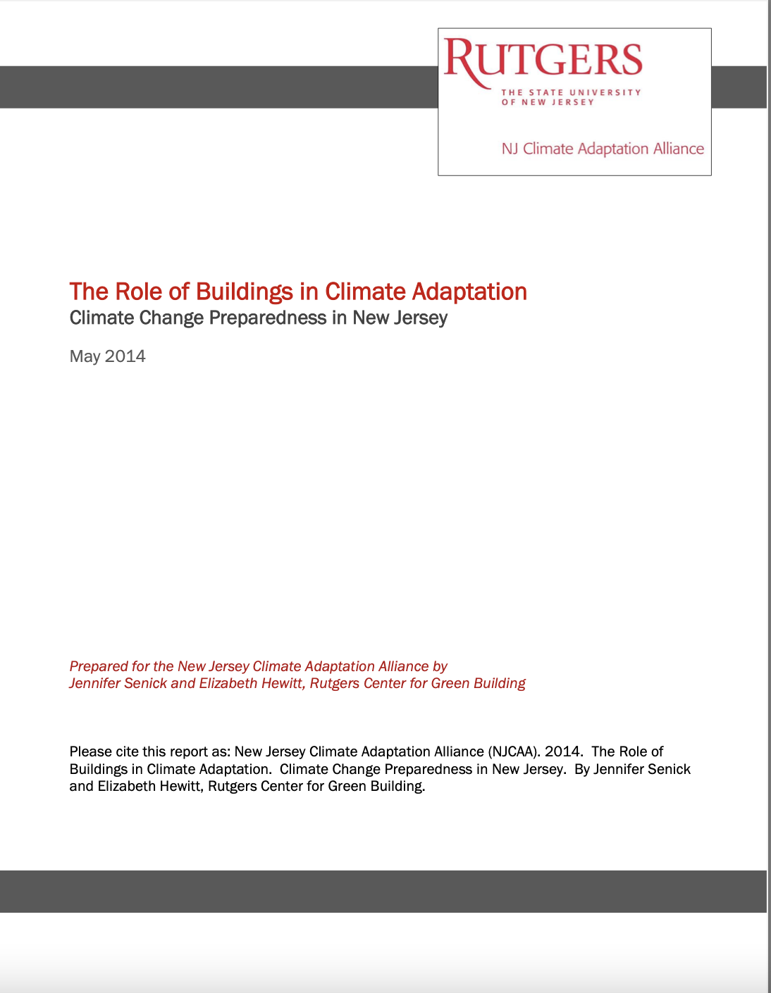 The Role of Buildings in Climate Adaptation