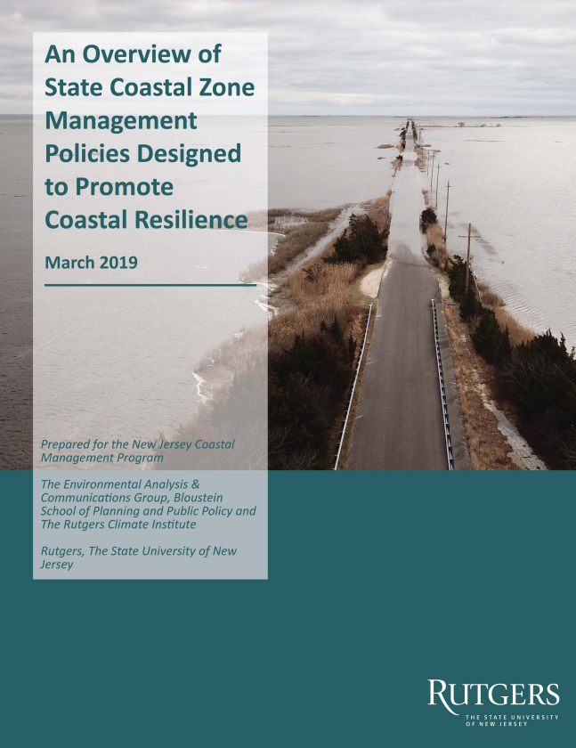 An Overview of State Coastal Zone Management Policies Designed to Promote Coastal Resilience