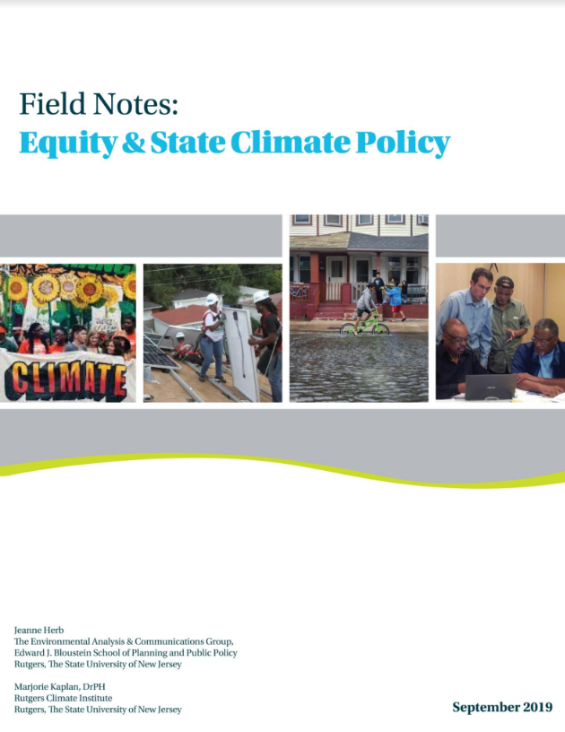 Field Notes - Equity and State Climate Policy