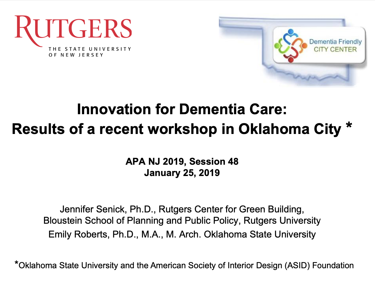 Innovation for Dementia Care