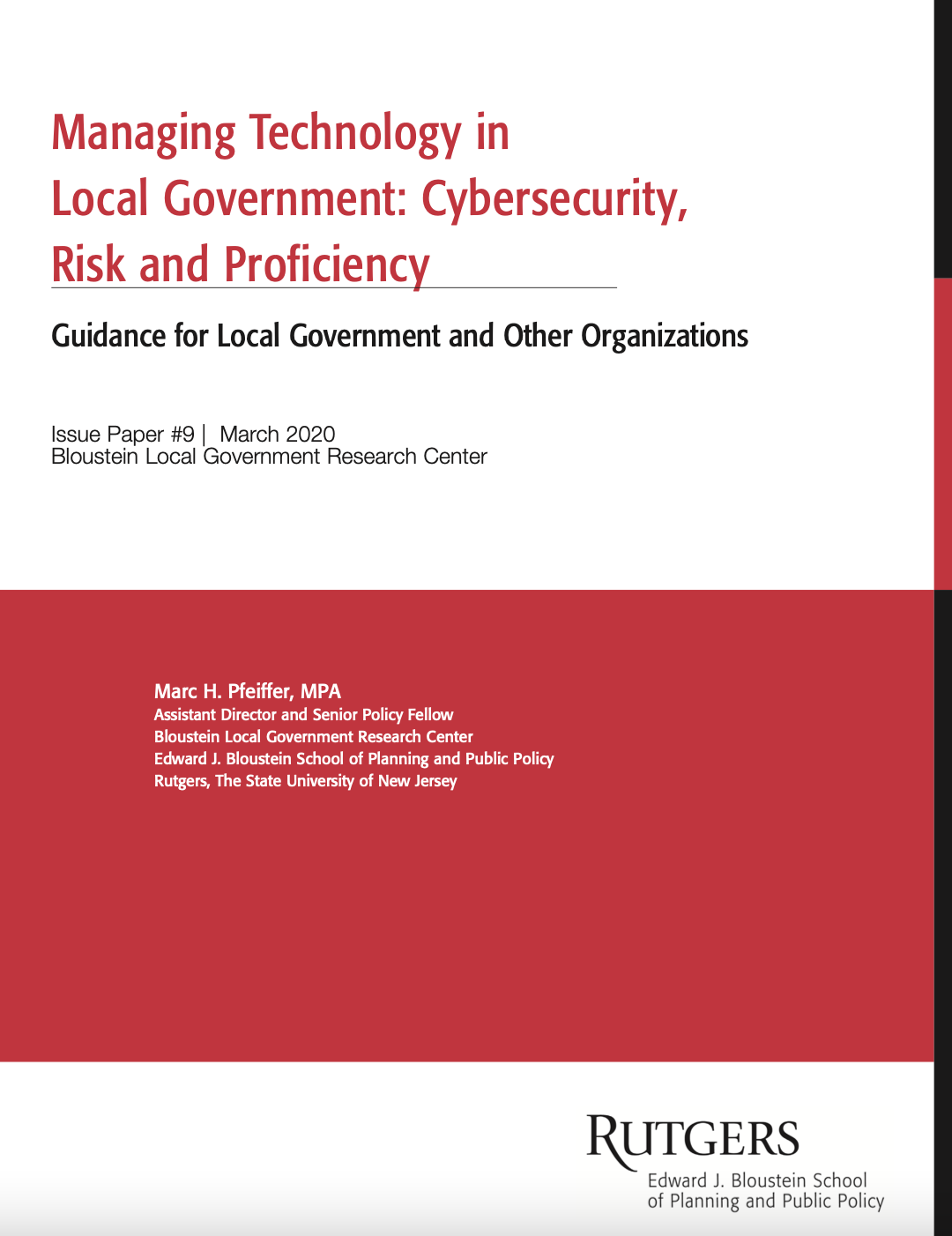 Managing Technology in Local Government