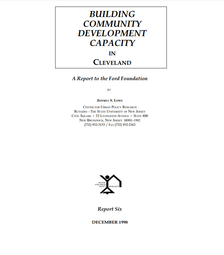 Building Community Development Capacity in Cleveland