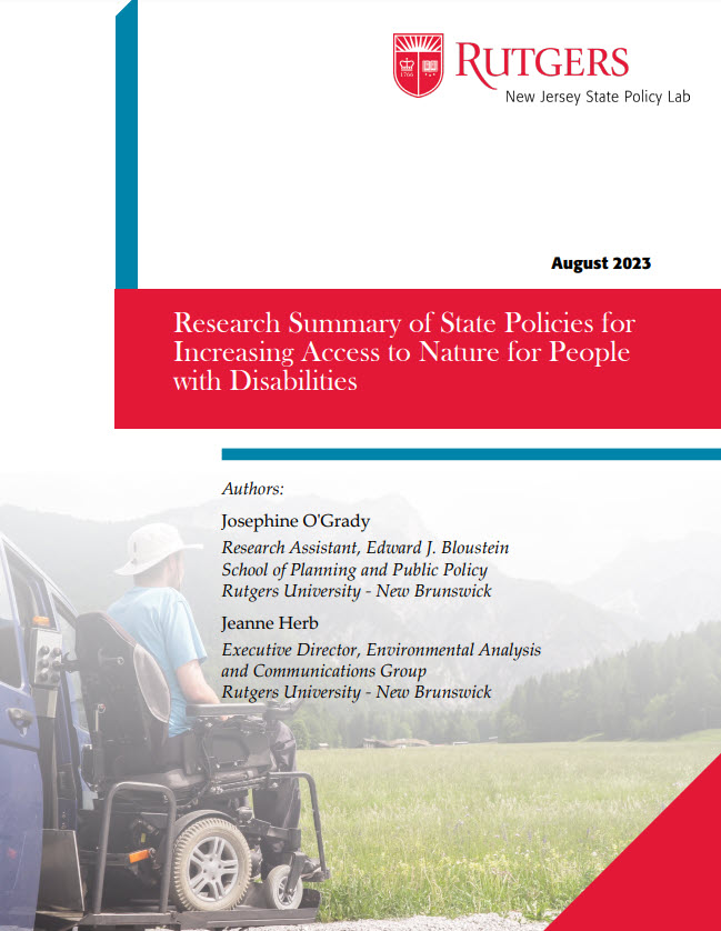 Research Summary of State Policies for Increasing Access to Nature for People with Disabilities